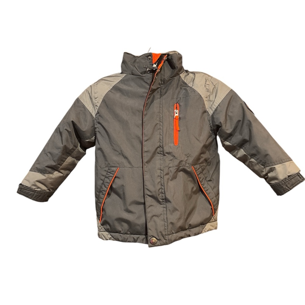 Sequoia Kids Size 4 Gray and Orange Jacket 3 in 1 jacket